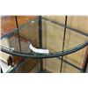 Image 2 : DECORATIVE CORNER SHELF WITH GLASS SHELVES