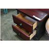 Image 2 : PINE AND GREEN 2-DRAWER NIGHTSTAND