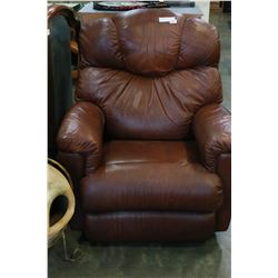 BROWN LEATHER LAZYBOY RECLINER