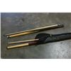 Image 2 : TWO POOL CUES IN CASE