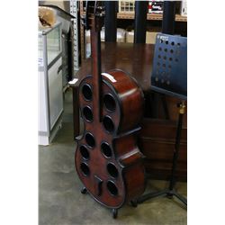 UNIQUE CELLO WINE RACK AND MUSIC STAND