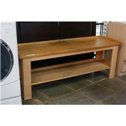 2-TIER PINE GARDEN BENCH