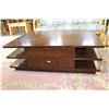 Image 1 : MODERN 3 TIER ROLLING COFFEE TABLE