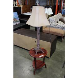 ROUND ENDTABLE AND MODERN TABLE LAMP