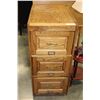 Image 1 : REPRODUCTION OAK 3 DRAWER FILE CABINET