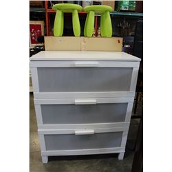 3 DRAWER WHITE IKEA DRESSER