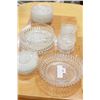 Image 1 : LOT OF EARLY CRYSTAL SERVING PIECES BERRY BOWL SET ETC