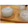 Image 3 : LOT OF EARLY CRYSTAL SERVING PIECES BERRY BOWL SET ETC