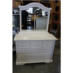 CAFE KID 5-DRAWER DRESSER WITH MIRROR