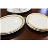 Image 1 : FOUR ANTIQUE PLATTERS AND LIMOGE TURKEY PLATTER AND DEMI TASSE SET