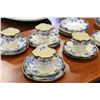 Image 1 : ANTIQUE NUMBERED BLUE AND GILT TEASET