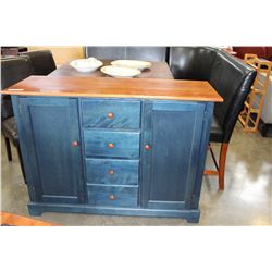 MAPLE AND BLUE PAINTED SERVER