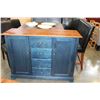 Image 1 : MAPLE AND BLUE PAINTED SERVER