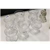 Image 2 : LOT OF 2-PIECE CRYSTAL SHRIMP COCTAIL DISHES AND PAIR OF CRYSTAL HORSE BOOKENDS