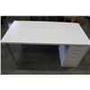 Image 2 : WHITE IKEA SINGLE PEDESTLE DESK WITH ADJUSTABLE LEGS