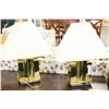 Image 1 : PAIR OF BRASS TABLE LAMPS