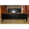 Image 1 : NEW KINGSIZE AVENZA BLACK MODERN SLEIGHBED, SOLID WOOD CONSTRUCTION, RETAIL $1499