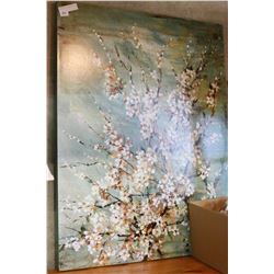 LARGE FLORAL ON CANVAS
