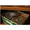 Image 2 : VINTAGE GLASS PITCHER AND JUICER AND SMALL BOX OF CRYSTAL