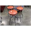 Image 1 : THREE SWIVEL BARSTOOLS