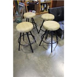 SET OF FOUR BARSTOOLS