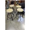 Image 1 : SET OF FOUR BARSTOOLS