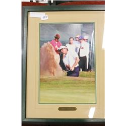 FRAMED FRED COUPLES PRINT