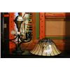 Image 1 : LARGE LEADED SLAG GLASS CHANDELIER