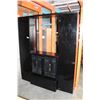 Image 1 : 4 PIECE BLACK LACQUER STORAGE CABINETS