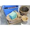Image 1 : TOTE OF WICKER BASKETS