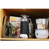 Image 2 : ALADDIN METAL THERMOS AND OTHER VINTAGE KITCHEN PERCULATORS ETC