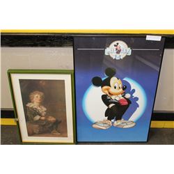 MICKEY MOUSE PRINT AND FRAMED PRINT