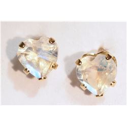 10kt Gold Moonstone (0.76ct) Earrings