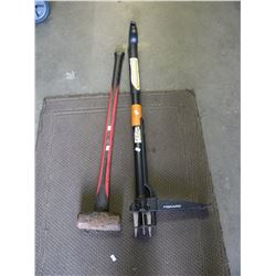 TASK/SLEDGE HAMMER/FISKAR WEED PLUCKER