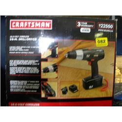 CRAFTSMEN CORDLESS 18V 3/8" DRILL/DRIVER