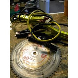 JUMPER CABLES & 10" 60 TOOTH SAW BLADE
