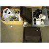 Image 1 : WOODEN CRATE OF MISC PLUMBING & ELECTRICAL SUPPLIES/ROOF VENTS