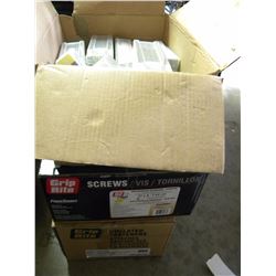 3 BOXES OF GRIP RITE EXTERIOR SCREWS/FINISHING NAILS