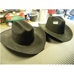2 COWBOY HATS