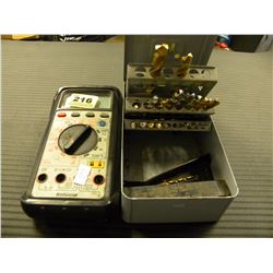 DRILL BIT SET & VOLT METER