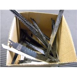 BOX OF MISC RESIPRICATING SAW BLADES