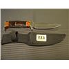 Image 1 : WOODEN HANDLE HUNTING KNIFE WITH SHEATH