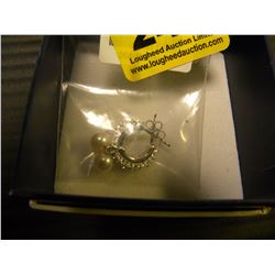 PAIR OF SILVER & PEARL STUDS