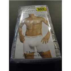 PAIR OF 3 CALVIN KLEIN BOXER BREIFS SIZE LARGE