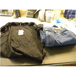 PARASUCO SMALL LADIES T-SHIRT/PAIR OF 46X32 WINDRIVER JEANS