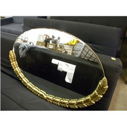 FRAMED OVAL WALL MIRROR