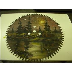 PAINTED 31" DIAMETER TOLL PAINTED MILL SAW BLADE