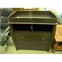 DARK BROWN BABY CHANGE TABLE