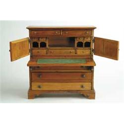 MINIATURE ANTIQUE FEDERAL BLIND DOOR SECRETARY