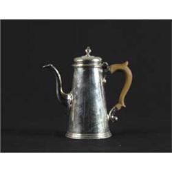GEORGE II SILVER COFFEE POT